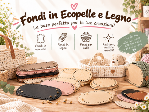 FONDI IN ECOPELLE E IN LEGNO