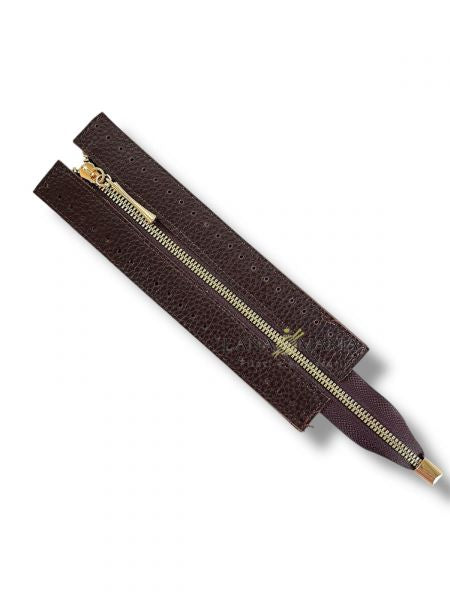 CERNIERA PER BORSA 30cm MARRONE