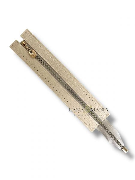 CERNIERA PER BORSA 38cm PANNA