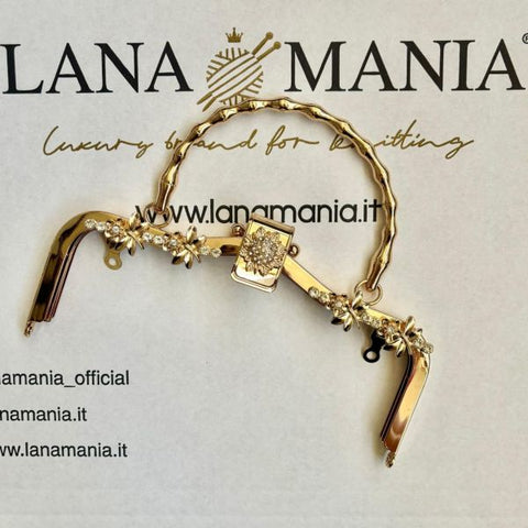 CLIC CLAC CON STRASS E MANICO OR
