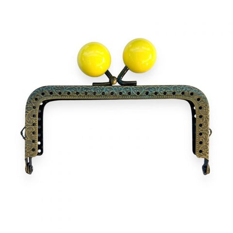 CLIC CLAC PEARL QUADRATA GIALLO