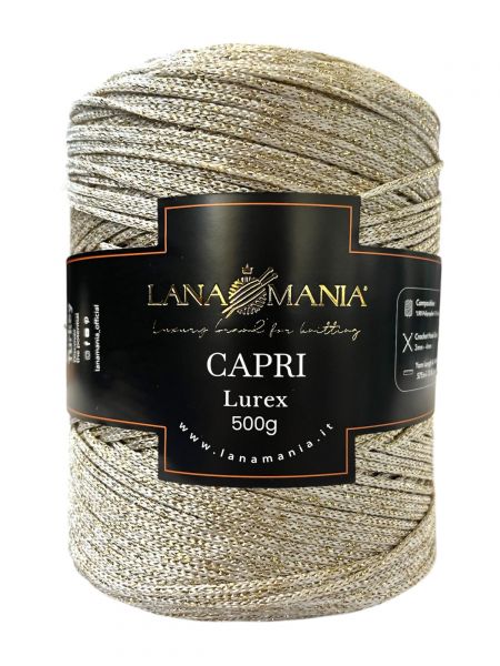 CORDINO CAPRI 500 LUREX 01 PANNA