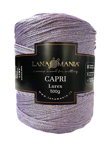 CORDINO CAPRI 500 LUREX 32 LILLA