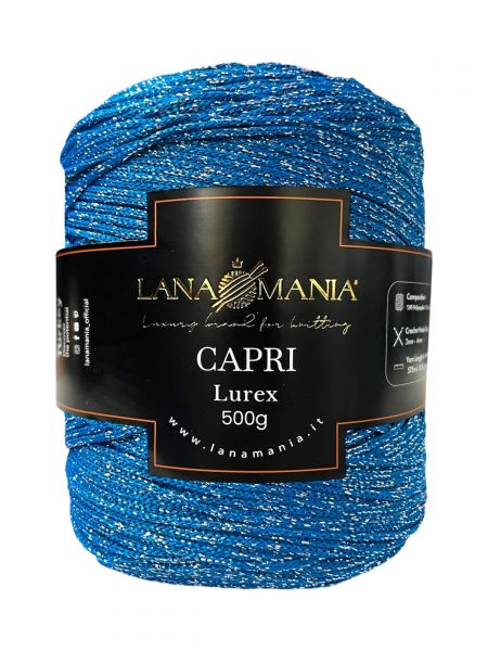 CORDINO CAPRI 500 LUREX 36 CELESTE