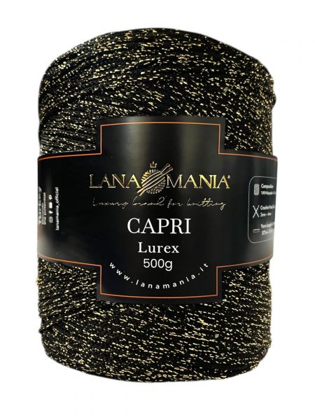 CORDINO CAPRI 500 LUREX 39 NEROORO