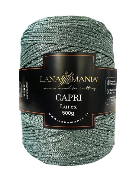 CORDINO CAPRI 500 LUREX 40 SALVIA