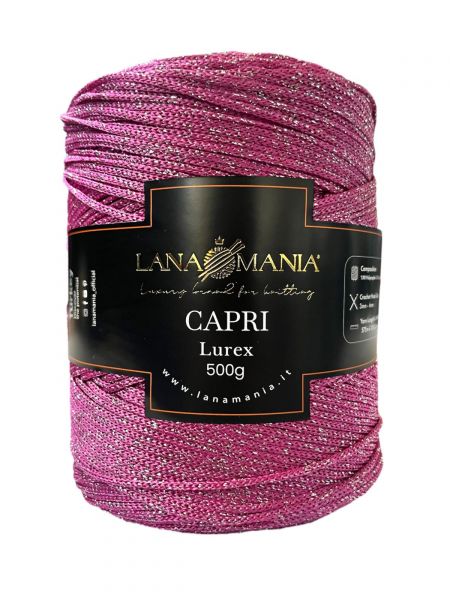 CORDINO CAPRI 500 LUREX 44 FUCSIA
