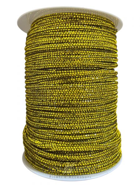 CORDINO STRASS - 10 METRI GIALLO