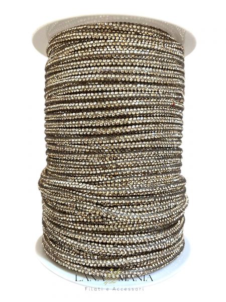 CORDINO STRASS - 10 METRI ORO CHIARO