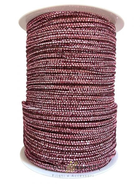 CORDINO STRASS - 10 METRI ROSA