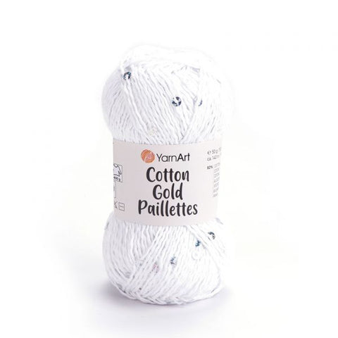 Cotton Gold Paillettes