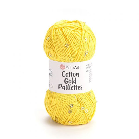 Cotton Gold Paillettes