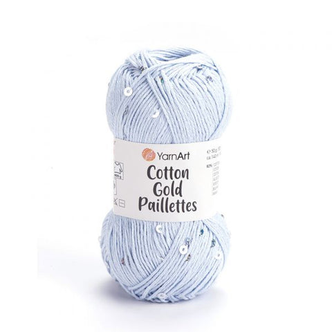COTTON GOLD PAILLETTES 7109