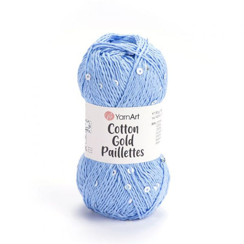 Cotton Gold Paillettes