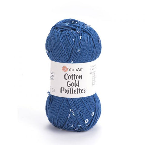Cotton Gold Paillettes