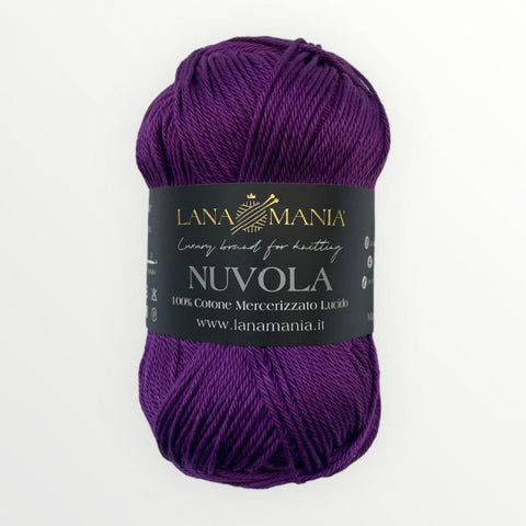 FILATO 100% COTONE NUVOLA 20 VIOLA