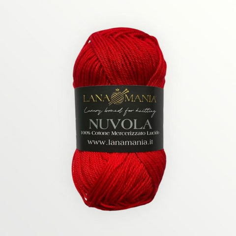 FILATO 100% COTONE NUVOLA 22 ROSSO