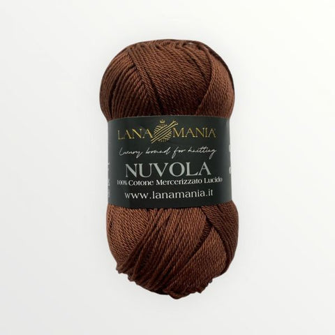 FILATO 100% COTONE NUVOLA 26 MARRONE