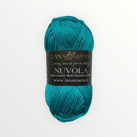 FILATO 100% COTONE NUVOLA 52 PETROLIO
