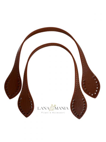 MANICI PER BORSA IN ECOPELLE 37,5CM CUOIO