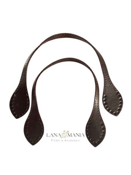 MANICI PER BORSA IN ECOPELLE 37,5CM MARRONE