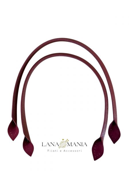 MANICI PER BORSA IN ECOPELLE 70CM BORDEAUX