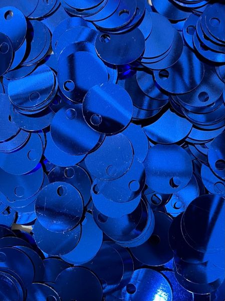 PAILLETTES 2,5CM 50G BLU