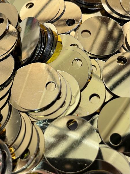 PAILLETTES 2,5CM 50G ORO