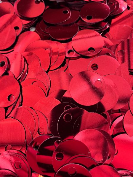 PAILLETTES 2,5CM 50G ROSSO