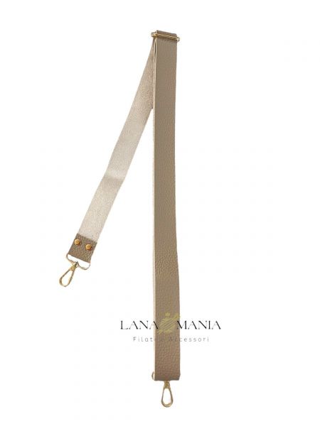TRACOLLA BEIGE CON DETTAGLI ORO