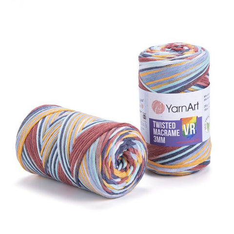 TWISTED MACRAME 3MM VR 925
