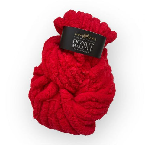 DONUT CHENILLE 2CM 16 ROSSO