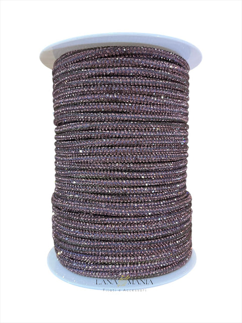 CORDINO STRASS - 10 METRI MALVA