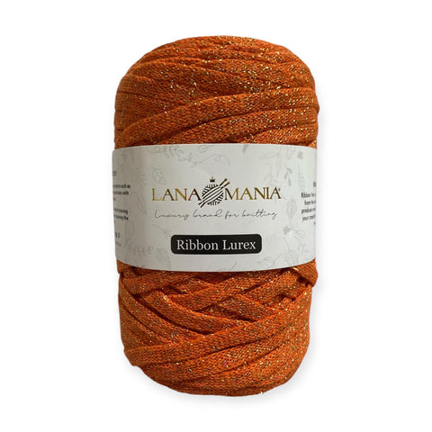 RIBBON LUREX 26 ARANCIONE - ORO