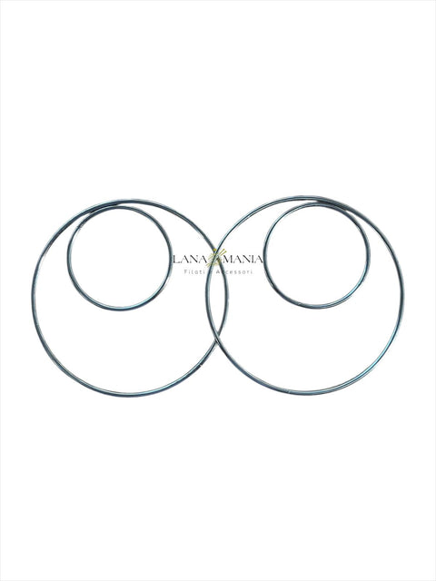 KIT CERCHI MINI MOON BAG ARGENTO