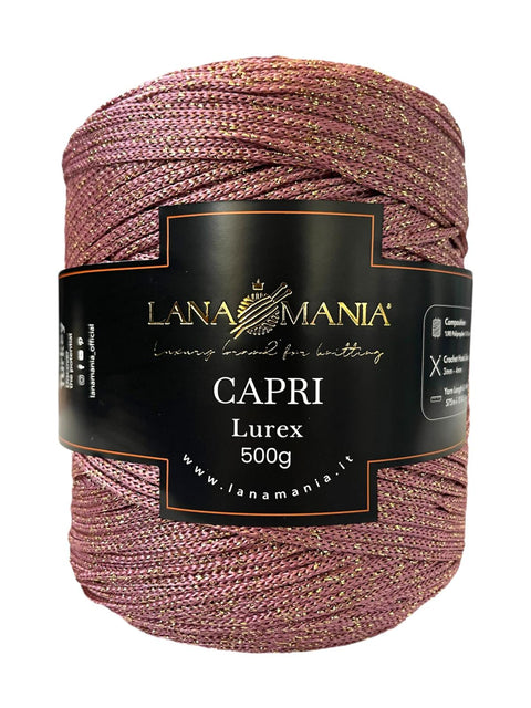 CORDINO CAPRI 500 LUREX 42 ROSAANTICO
