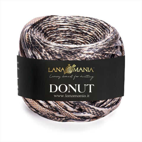 FETTUCCIA PER BORSE DONUT ANIMALIER BRONZO