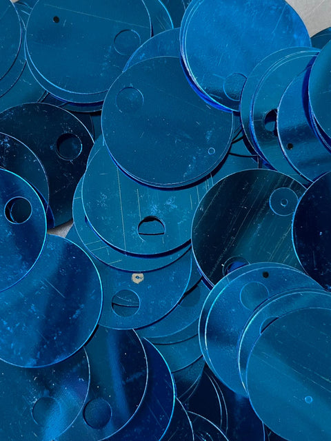 PAILLETTES 2,5CM 50G BLU ELETTRICO