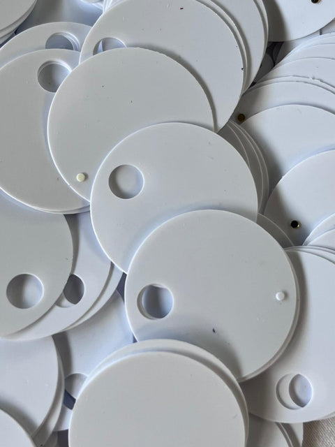 PAILLETTES 2,5CM 50G BIANCO