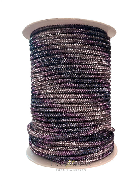 CORDINO STRASS - 10 METRI PURPLE RAINBOW