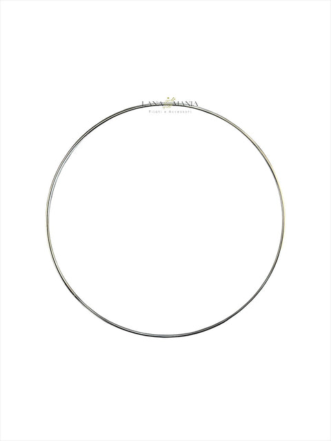 CERCHIO IN METALLO ARGENTO 15CM