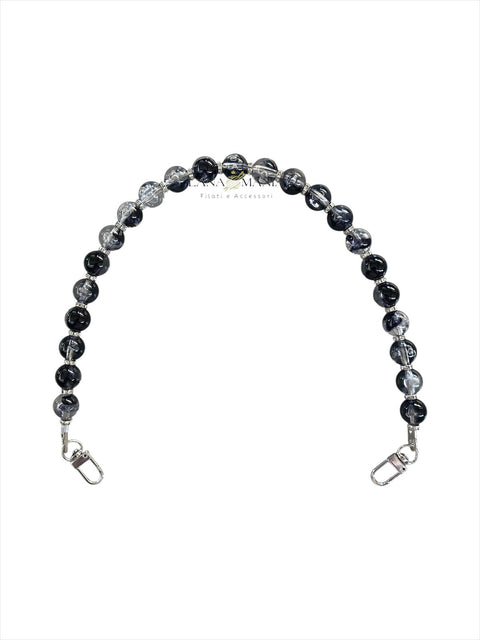 CATENA PER BORSA QUEEN NERA E BIANCA