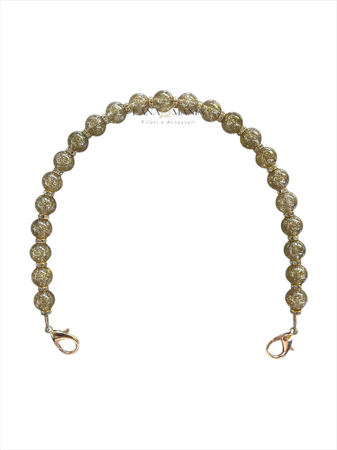 CATENA PER BORSA QUEEN ORO LUREX