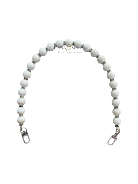 CATENA PER BORSA QUEEN BIANCA