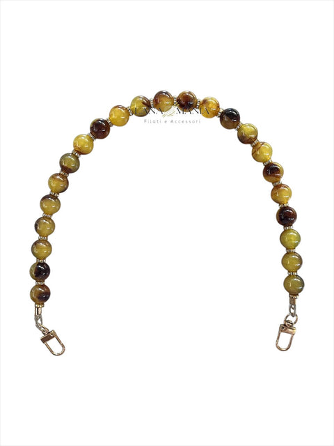 CATENA PER BORSA QUEEN SENAPE