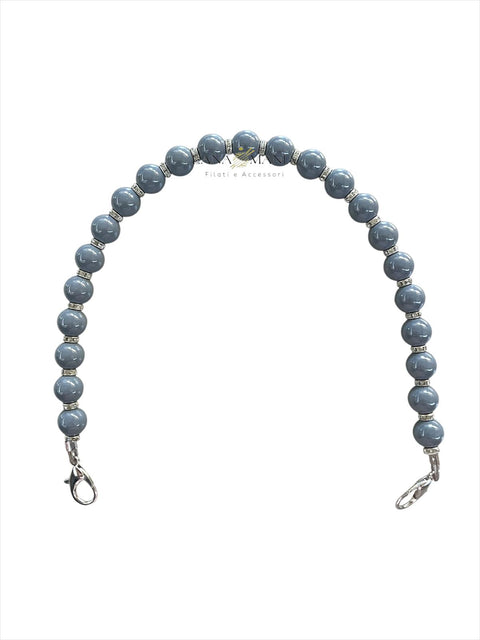 CATENA PER BORSA QUEEN GRIGIA