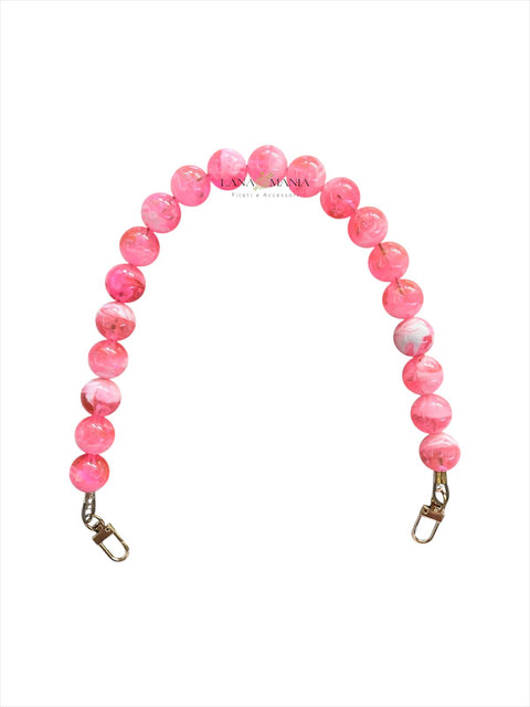CATENA PER BORSA PEARL ROSA