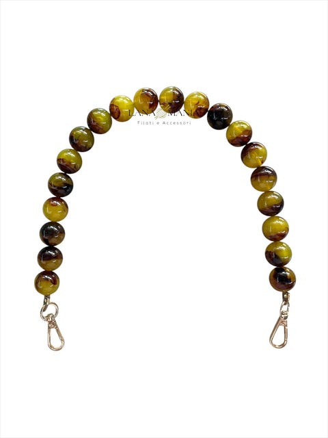 CATENA PER BORSA PEARL GIALLA