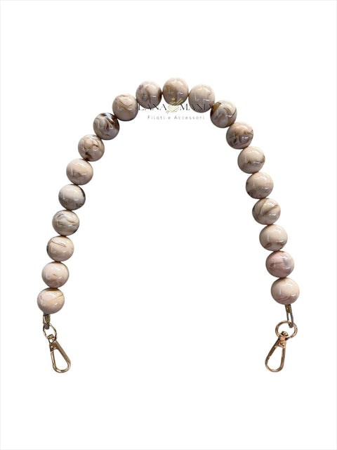 CATENA PER BORSA PEARL CAPPUCCINO