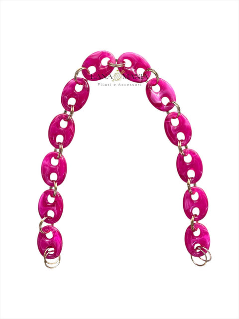 CATENA PER BORSA GLAM FUCSIA